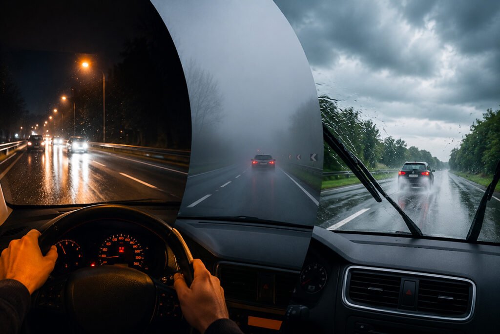 Conduite de Nuit et Mauvaises Conditions Météo : Les Bons Réflexes à l’Examen du Permis 2026