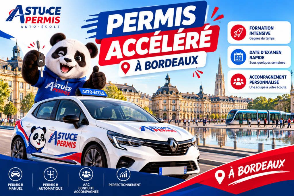 Permis accéléré à Bordeaux, boîte manuelle ou automatique : auto-école Astuce Permis